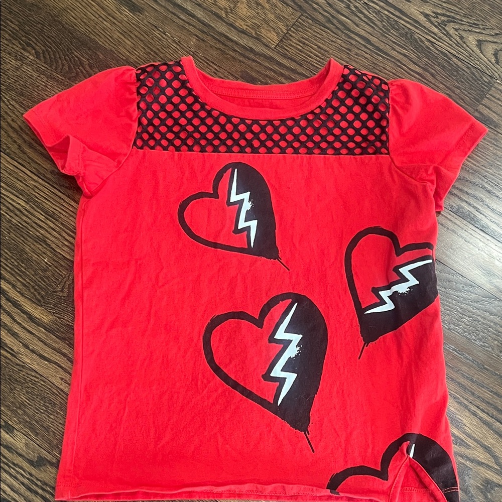 Disney Red Heart Graphic Tee